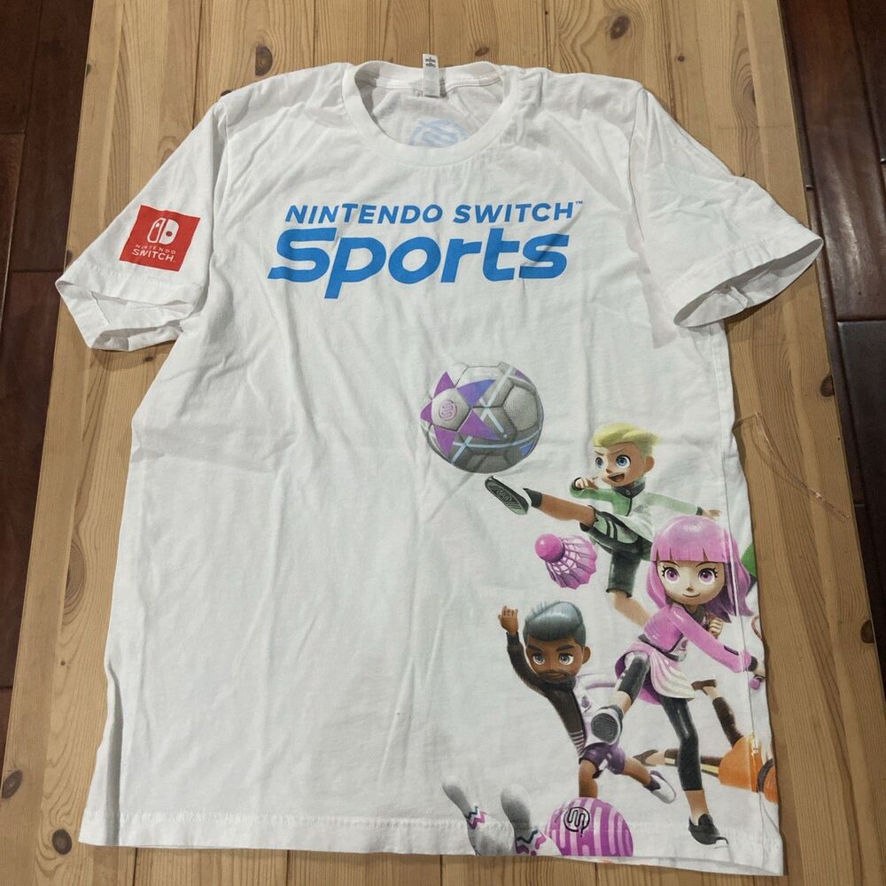 Nintendo Switch Sports Aop Ensemble Shirt Medium Video Games